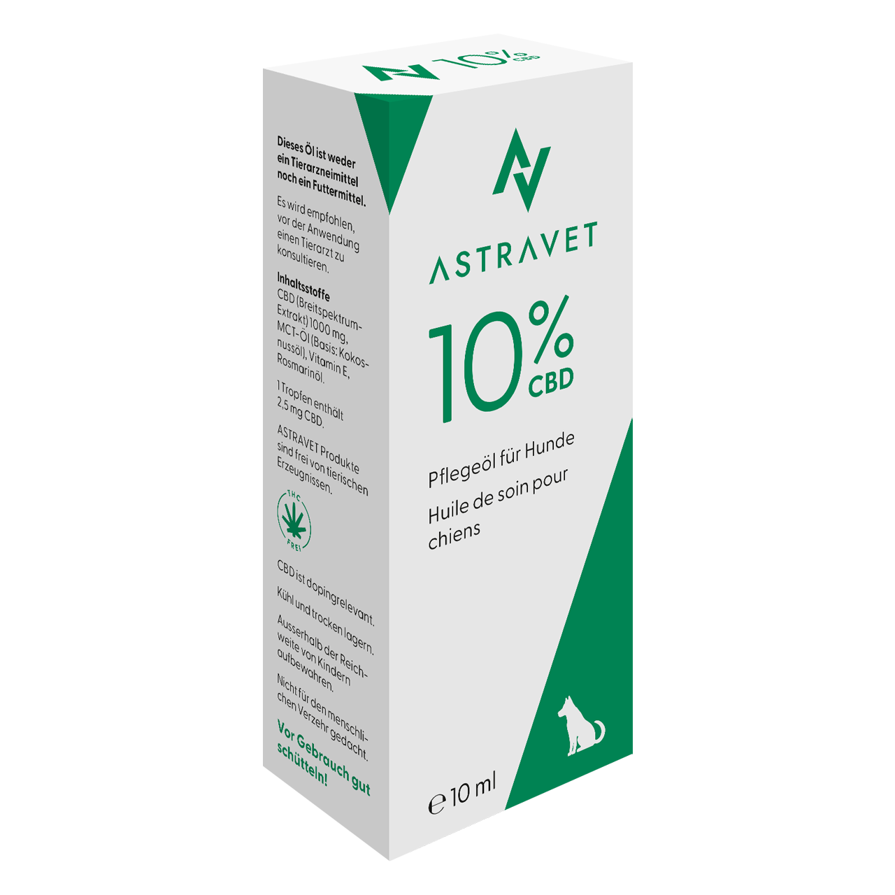 10 Milliliter Pflegeöl von Astravet unterstützt die Haut von Hunden