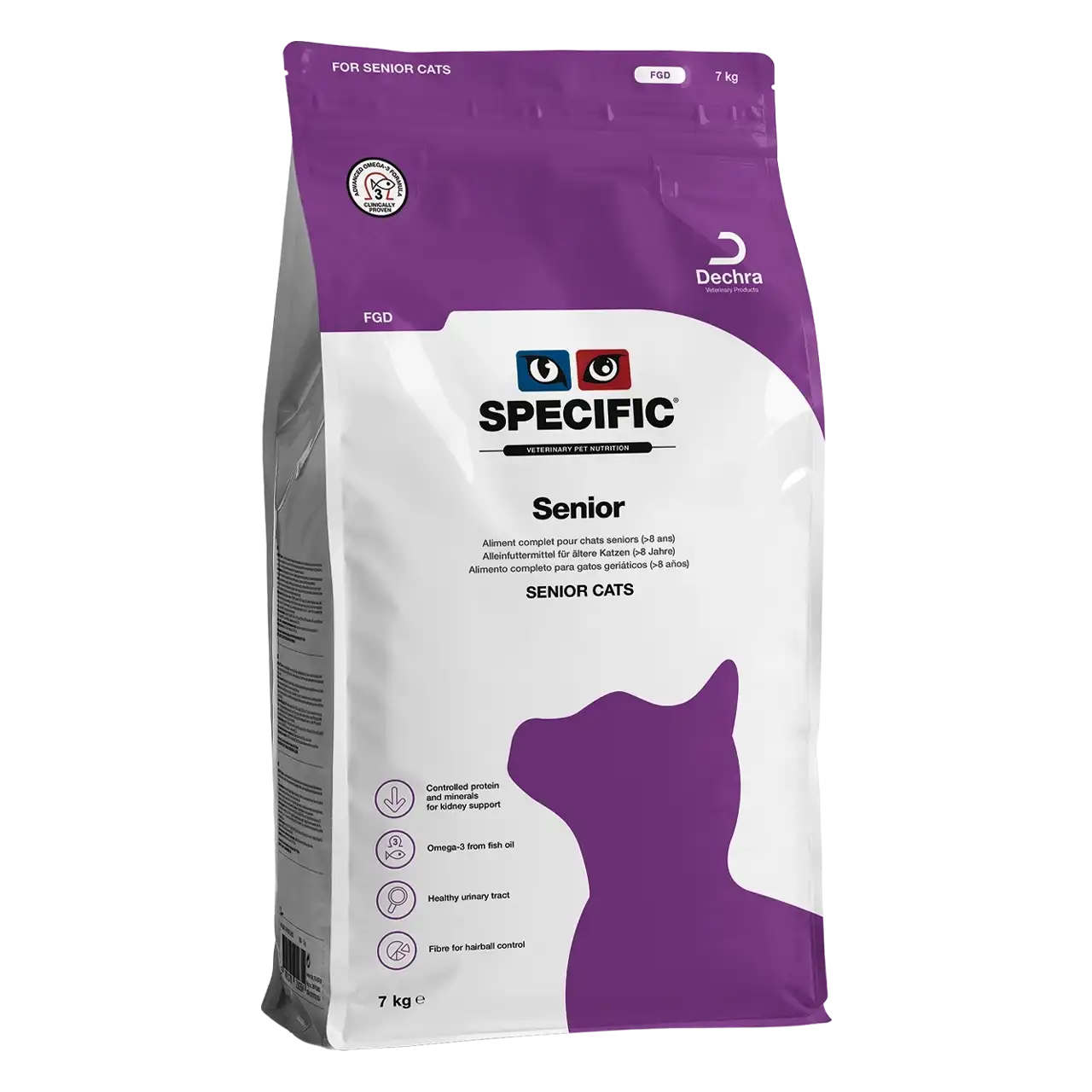 specific-fgd-senior-aliments-pour-chats 7 kilogrammes aliment de Specific pour chats seniors (>8 ans)