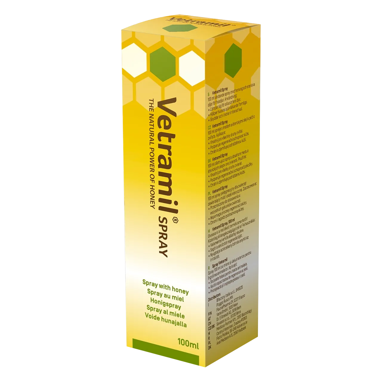 vetramil-spray-au-miel 100 millilitres de spray au miel de Vetramil pour chiens, chats et chevaux