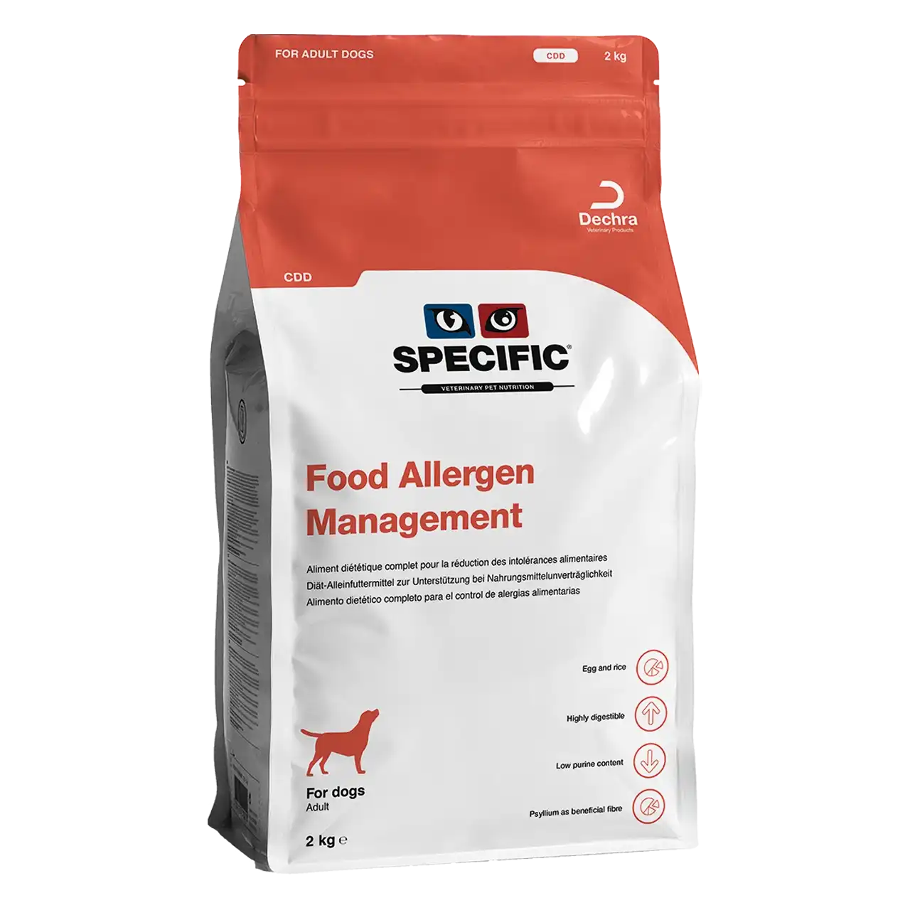 specific-cdd-food-allergen-management-aliments-pour-chiens 2 kilogrammes aliment diététique de Specific pour chiens, pour la réduction des intolérances alimentaires