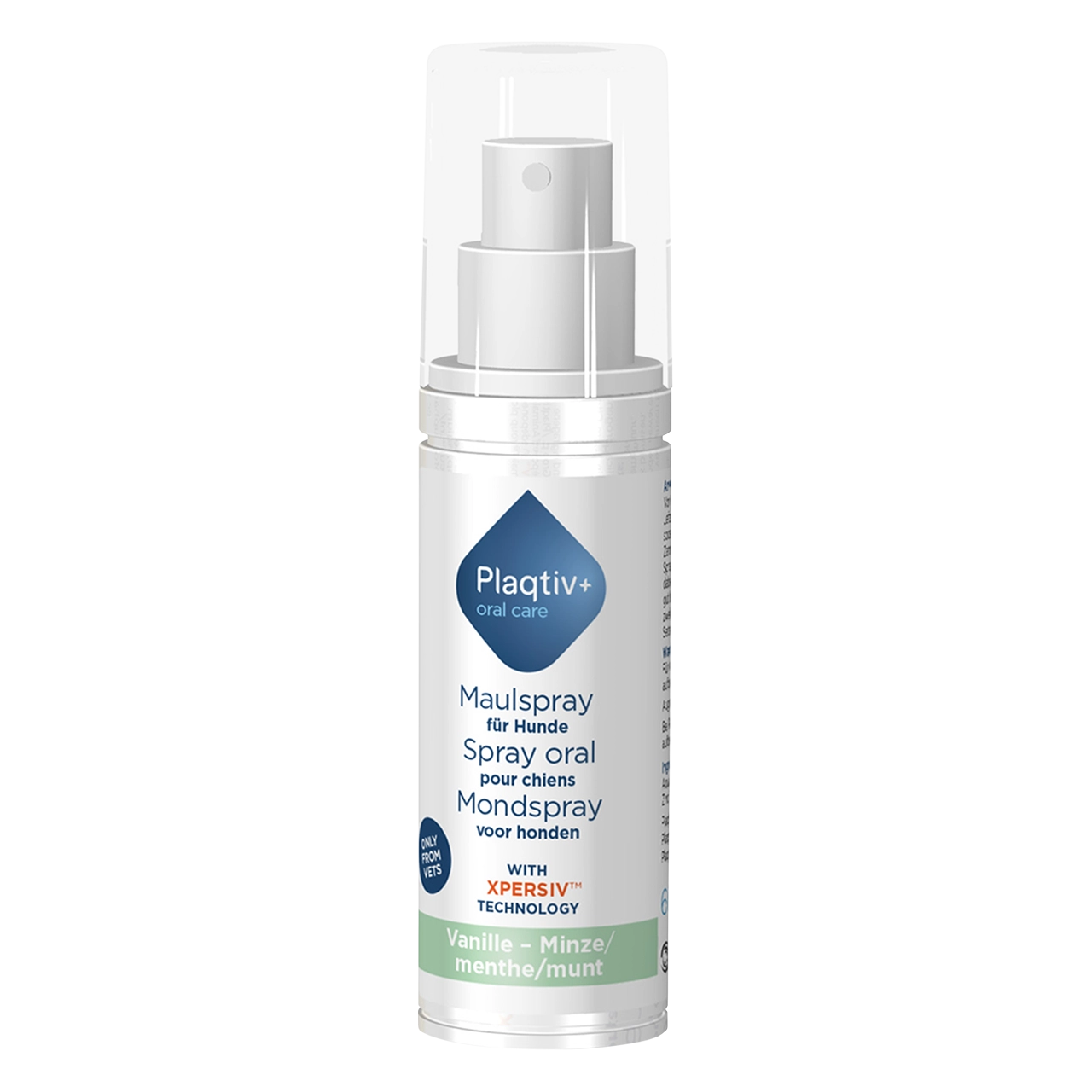 plaqtiv-maulspray-hygiene-dentaire 60 millilitres spray buccal de Plaqtiv+ favorisent l’hygiène buccale des chiens