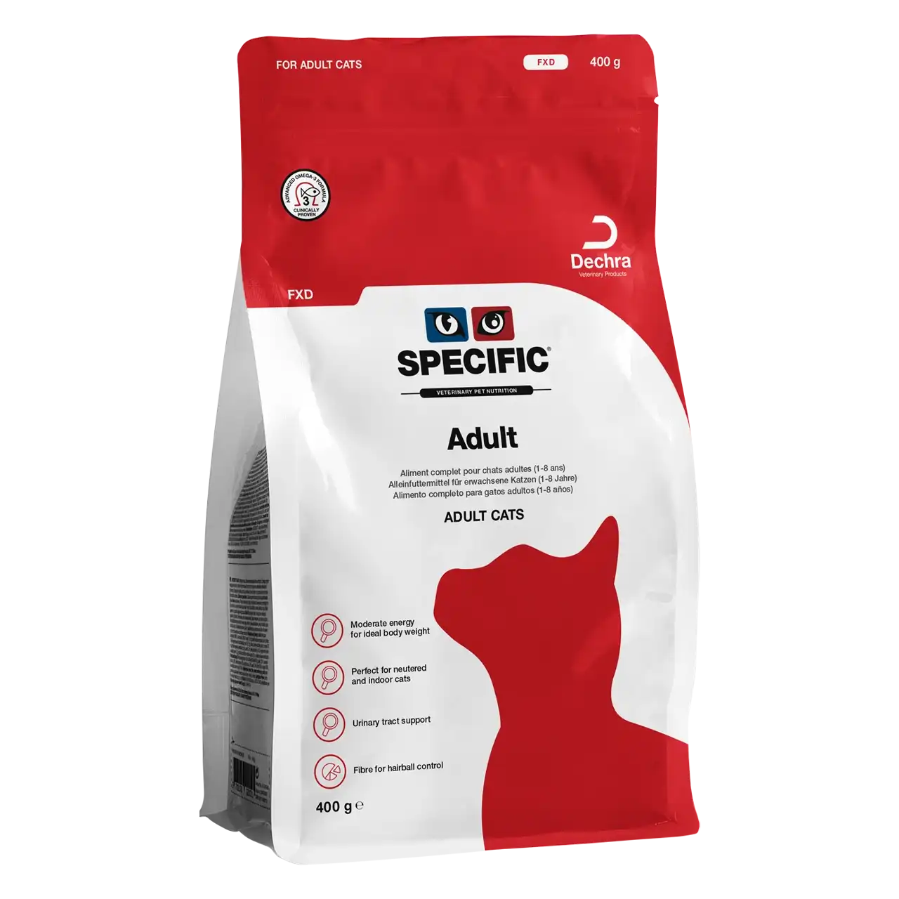 specific-fxd-adult-aliments-pour-chats 400 grammes aliment de Specific pour chats adultes (1-8 ans)