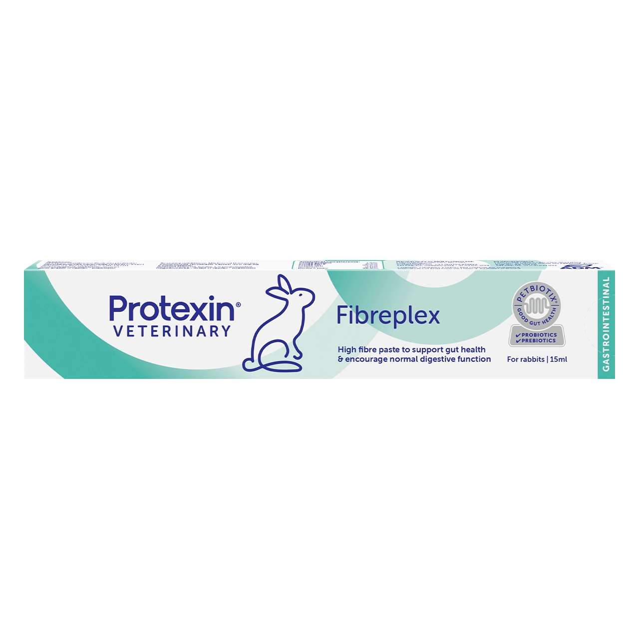 protexin-rabbit-fibreplex-complement-alimentaire 15 millilitres de pâte de Protexin pour réguler la flore intestinale des rongeurs