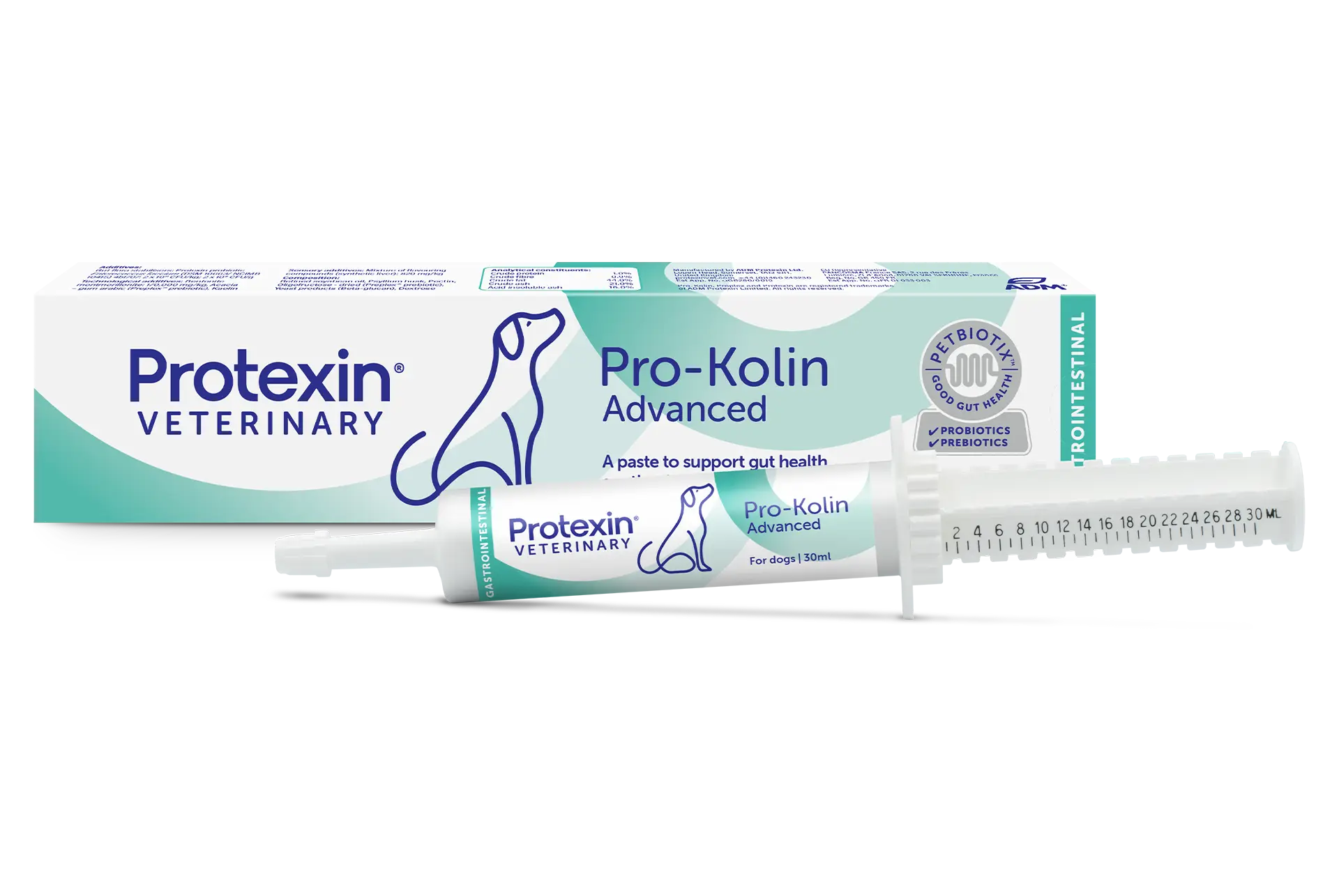 30 Milliliter Nahrungsergänzungsmittel von Protexin zur Unterstützung der Darmgesundheit von Hunden