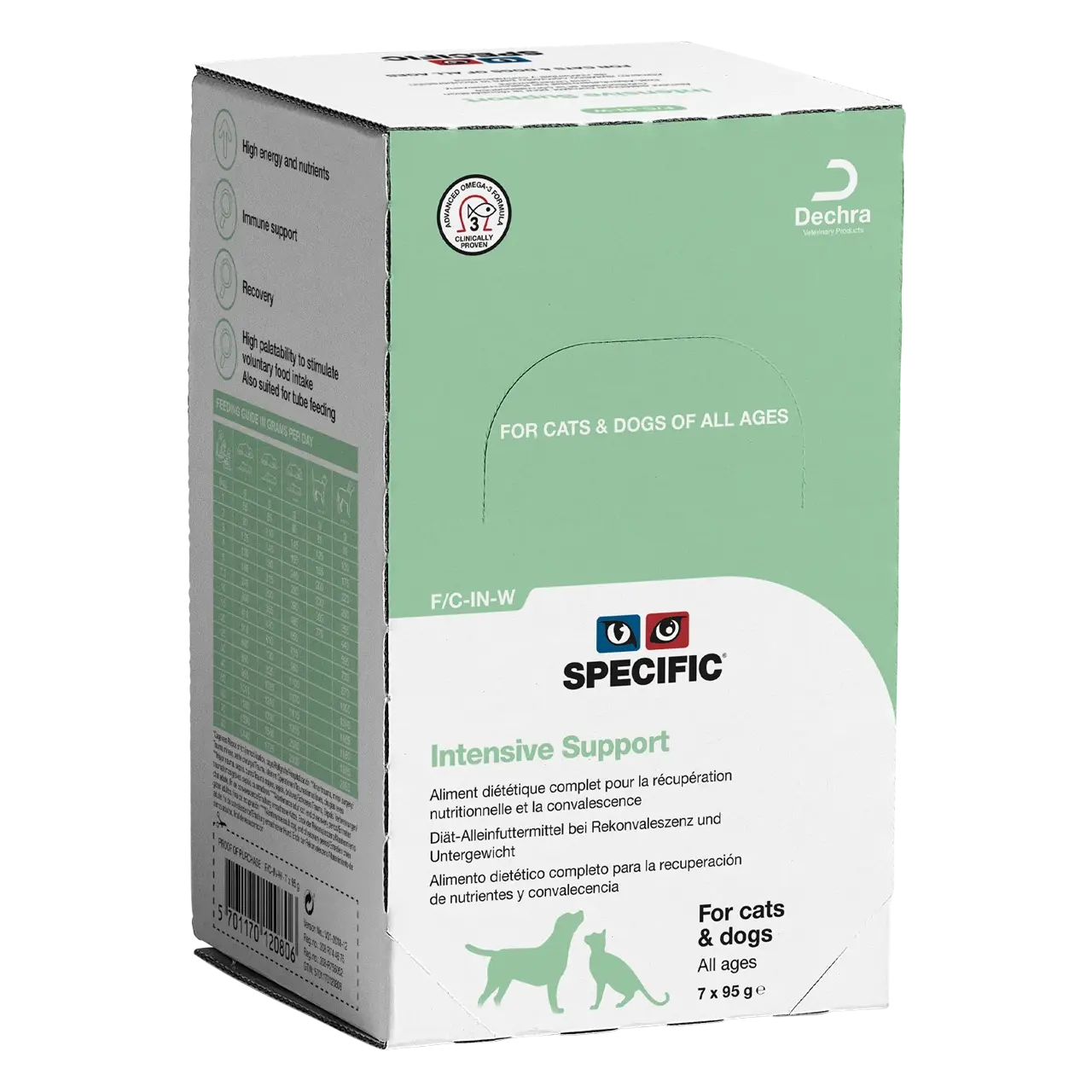 specific-fc-in-w-intensive-support-tierfutter 95 Gramm Diätfutter von Specific für Katzen und Hunde bei Rekonvaleszenz und Untergewicht