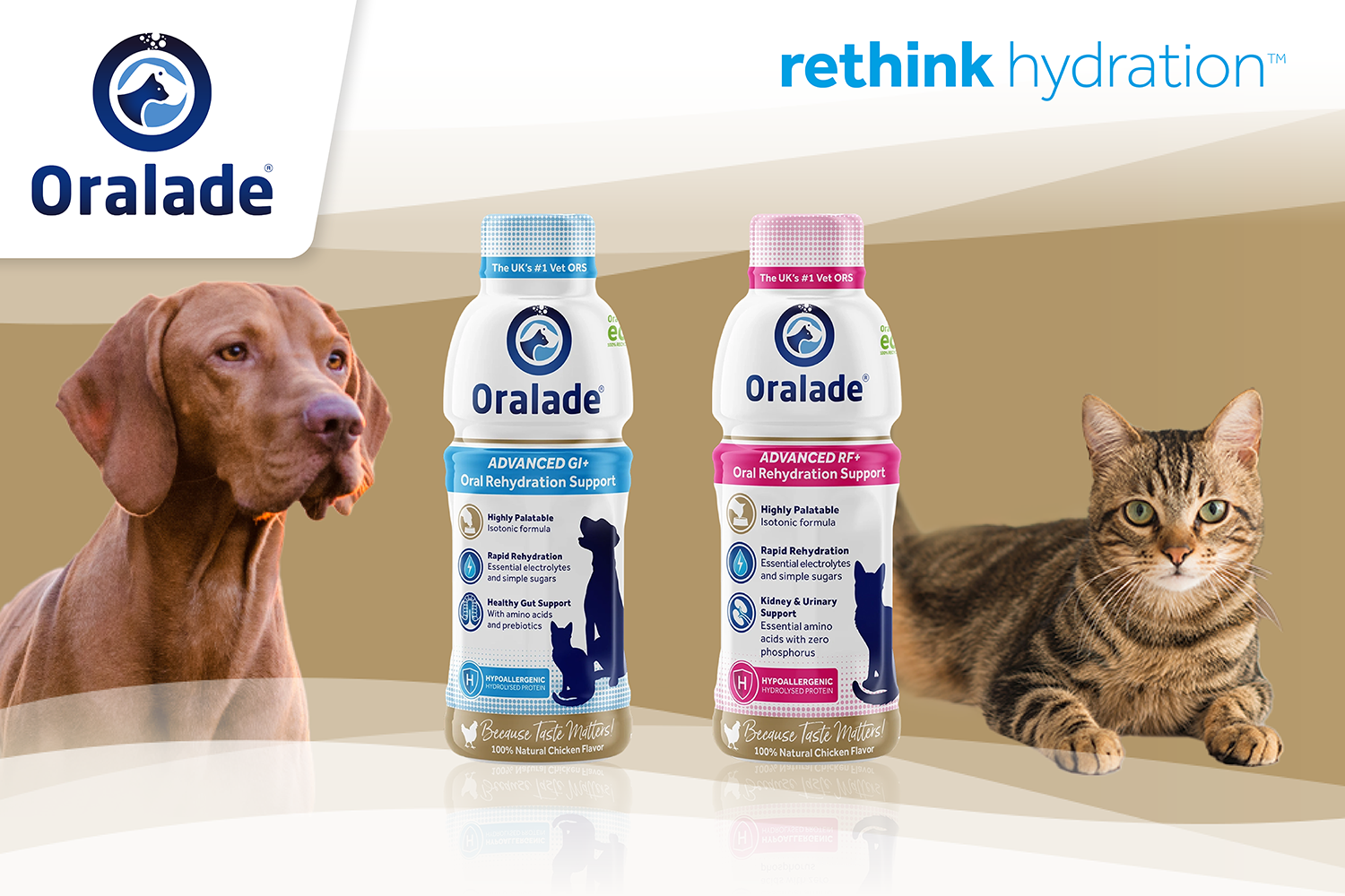 Oralade - rethink hydration für Hunde und Katzen