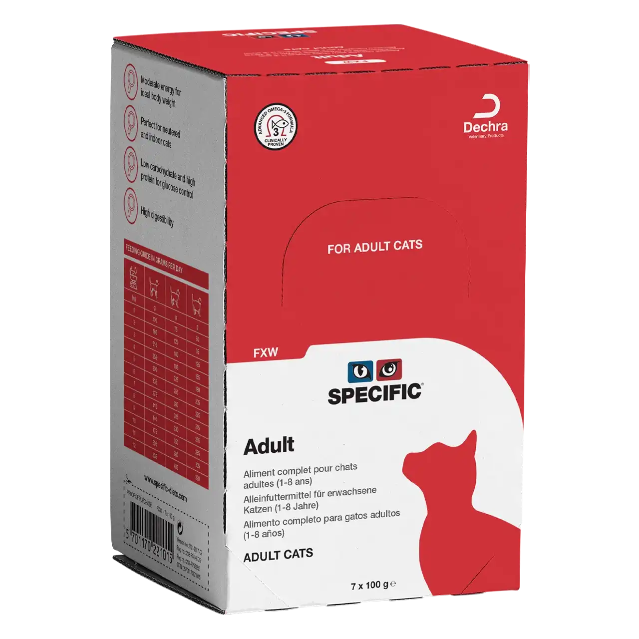 specific-fxw-adult-aliments-pour-chats 100 grammes aliment de Specific pour chats adultes (1-8 ans)