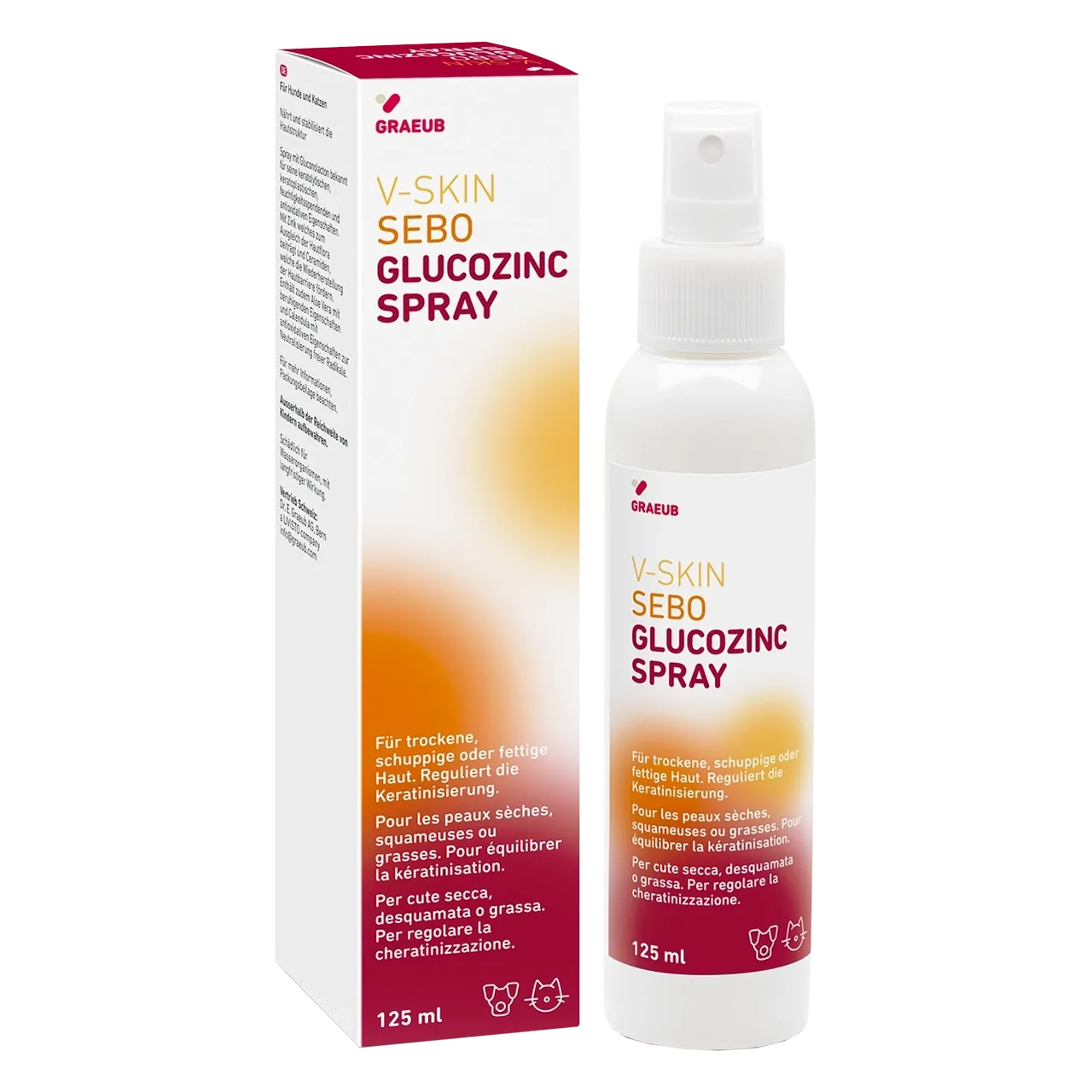 v-skin-sebo-glucozinc-spray-pflegeprodukt 125 Milliliter Spray von V-Skin für Hunde und Katzen zur Behandlung von Hautkrankheiten