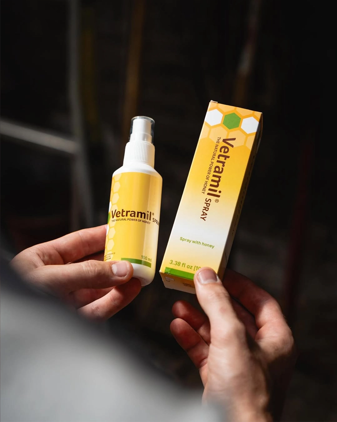 Spray mit medizinischem Honig