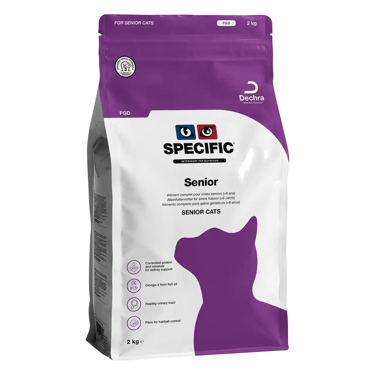 specific-fgd-senior-aliments-pour-chats 2 kilogrammes aliment de Specific pour chats seniors (>8 ans)