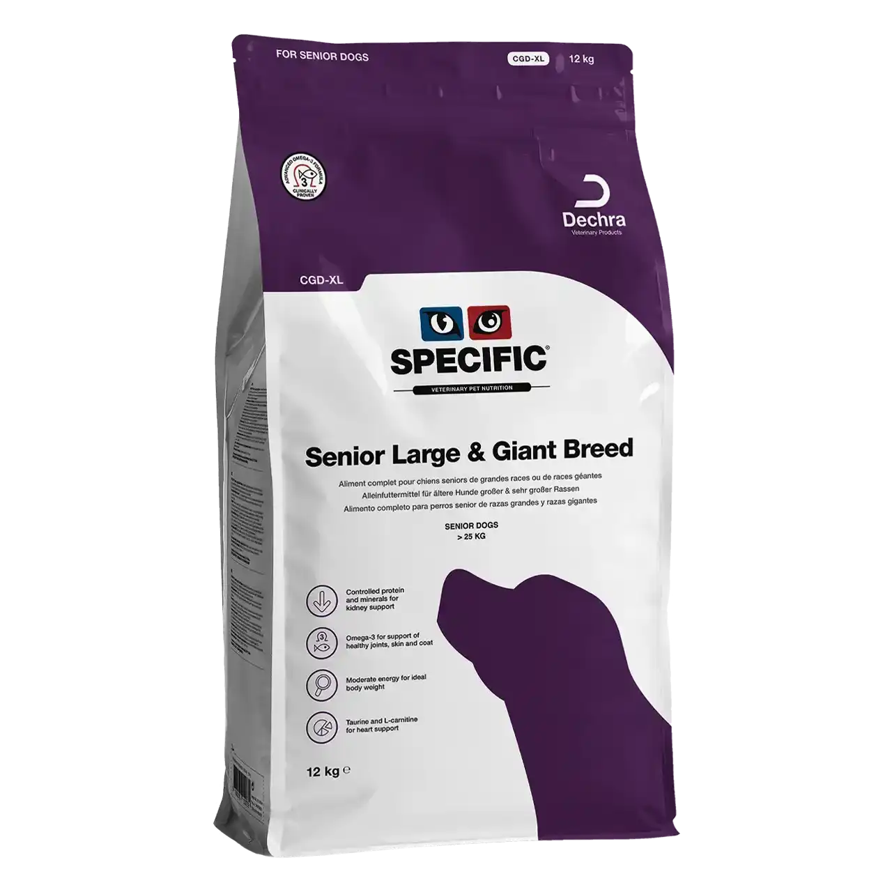 specific-cgd-xl-senior-large-and-giant-breed-aliments-pour-chiens 12 kilogrammes aliment de Specific pour chiens seniors de grandes races ou de races géantes