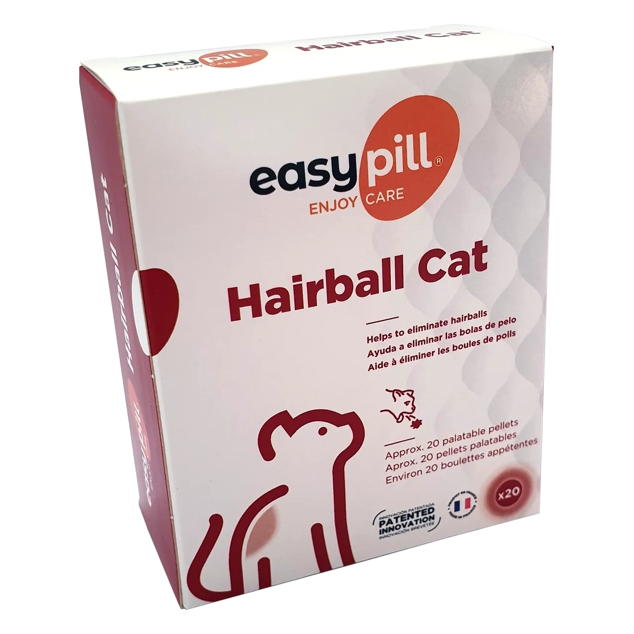easypill-hairball-cat-aliment-complementaire 20 pellets aliment complémentaire d’EasyPill pour les chats pour éliminer les boules de poils