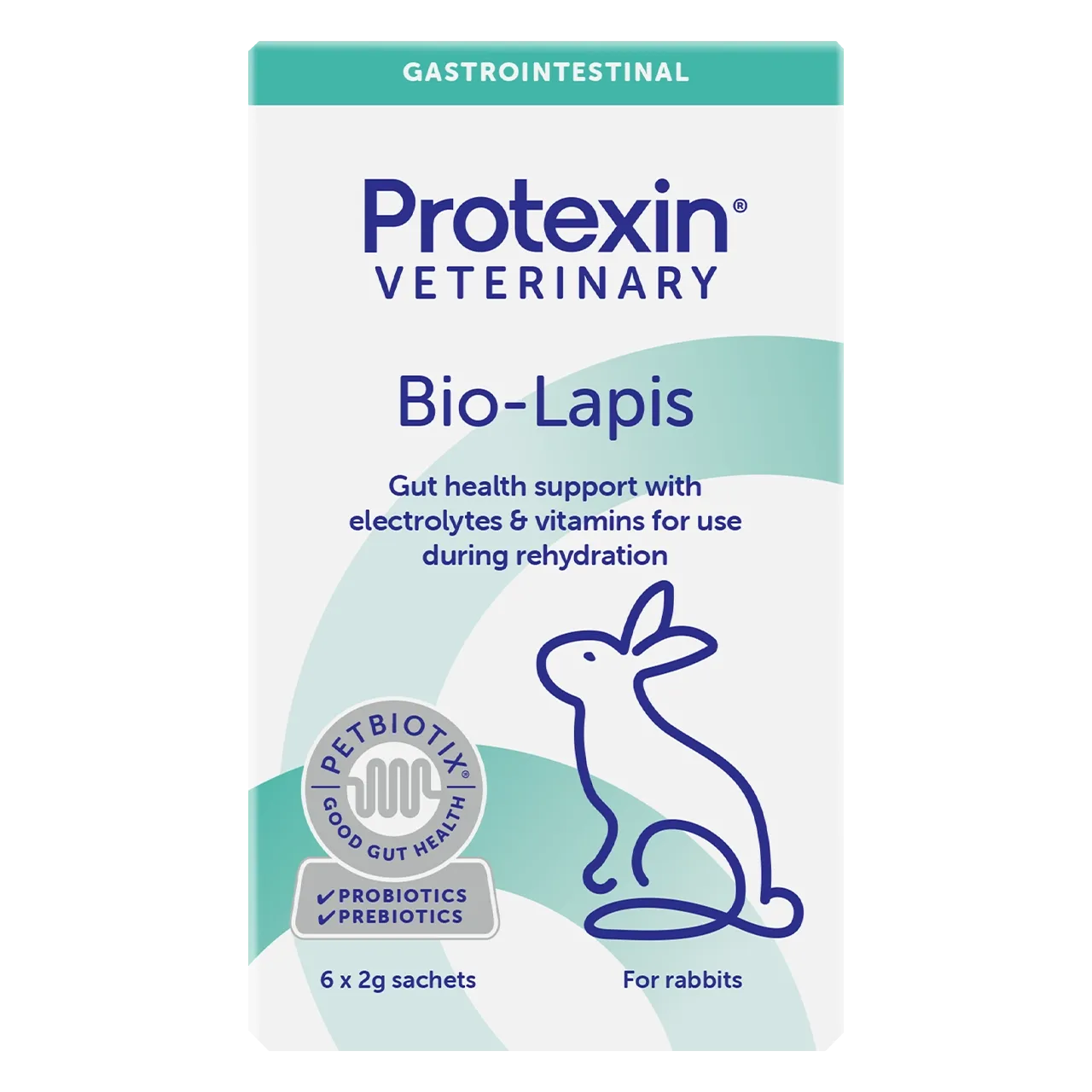 protexin-rabbit-bio-lapis-aliment-complementaire 6 sachets aliment complémentaire de Protexin pour restaurer la flore intestinale chez les lapins