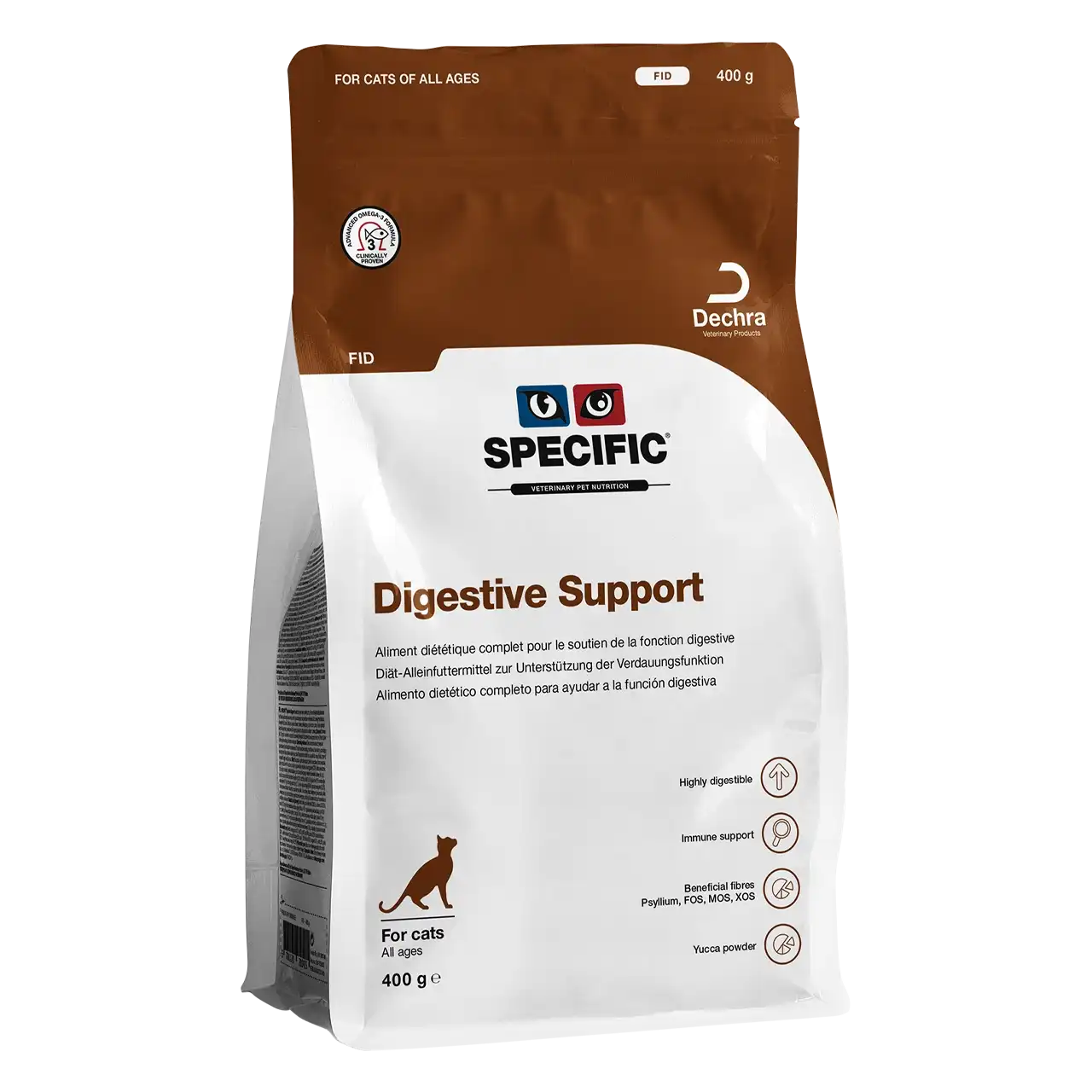 specific-fid-digestive-support-aliments-pour-chats 400 grammes aliment diététique de Specific pour chats, pour le soutien de la fonction digestive