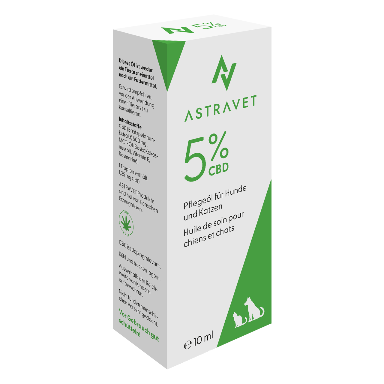10 Milliliter Pflegeöl von Astravet unterstützt die Haut von Katzen und Hunden