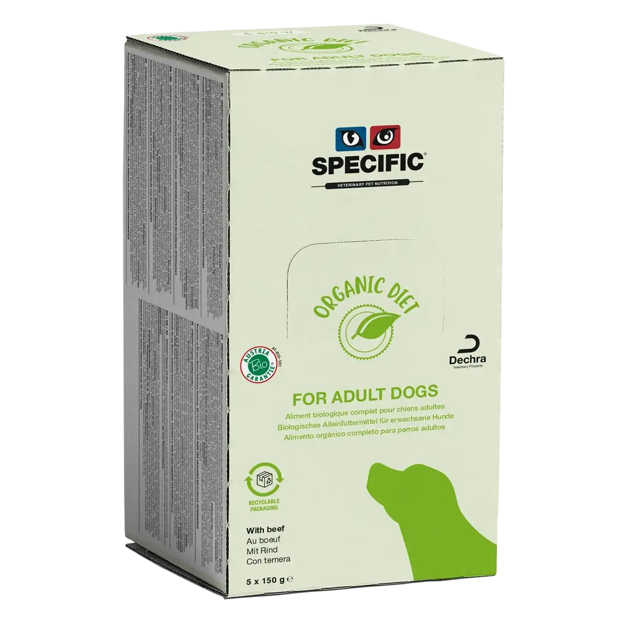 specific-c-bio-w-beef-organic-diet-hundefutter 150 Gramm biologisches Futter mit Rind von Specific für erwachsene Hunde