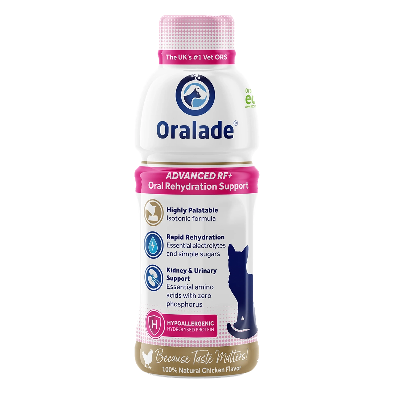 oralade-advanced-rf-getraenk 330 Milliliter Getränk von Oralade zur Rehydrierung von Katzen, die an chronischer Nierenerkrankung leiden