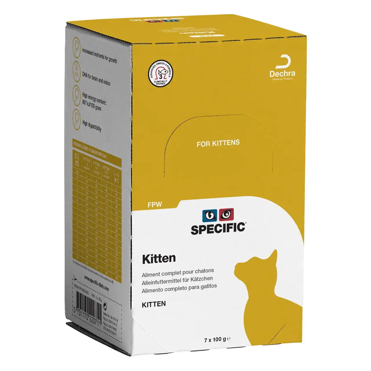 specific-fpw-kitten-aliments-pour-chats 100 grammes aliment de Specific pour chatons