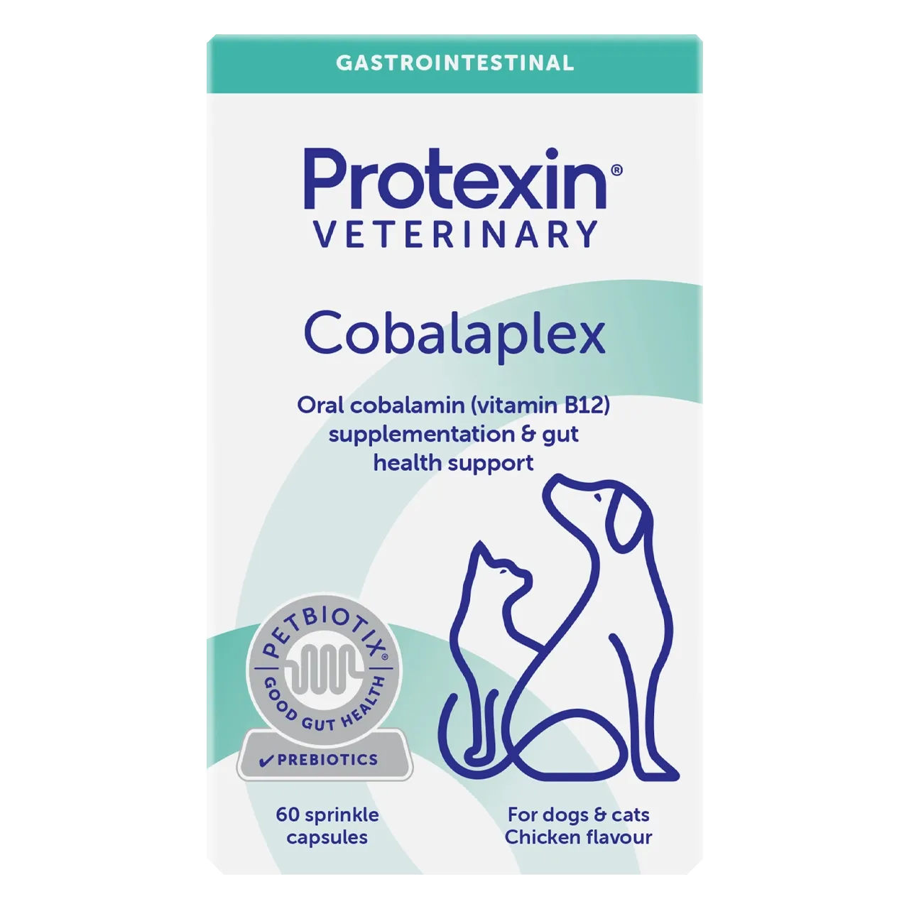 protexin-cobalaplex-aliment-complementaire 60 capsulesaliment complémentaire de Protexin pour chiens et chats pour soutenir la flore intestinale