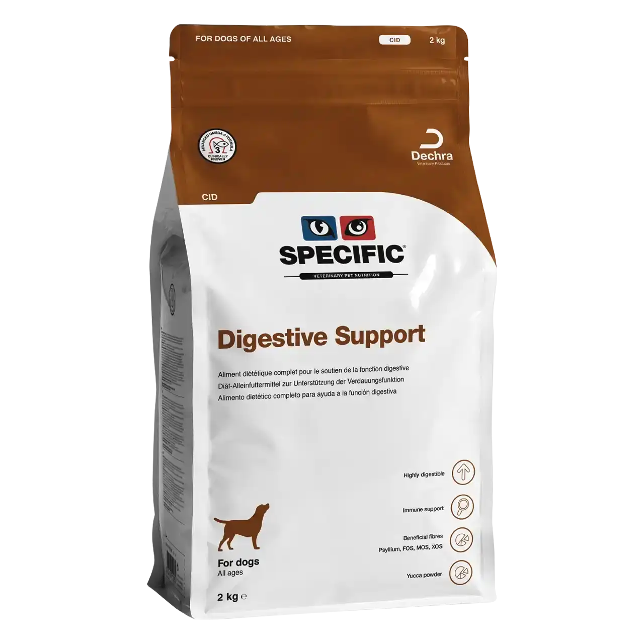 specific-cid-digestive-support-aliments-pour-chiens 2 kilogrammes aliment diététique de Specific pour chiens, pour le soutien de la fonction digestive