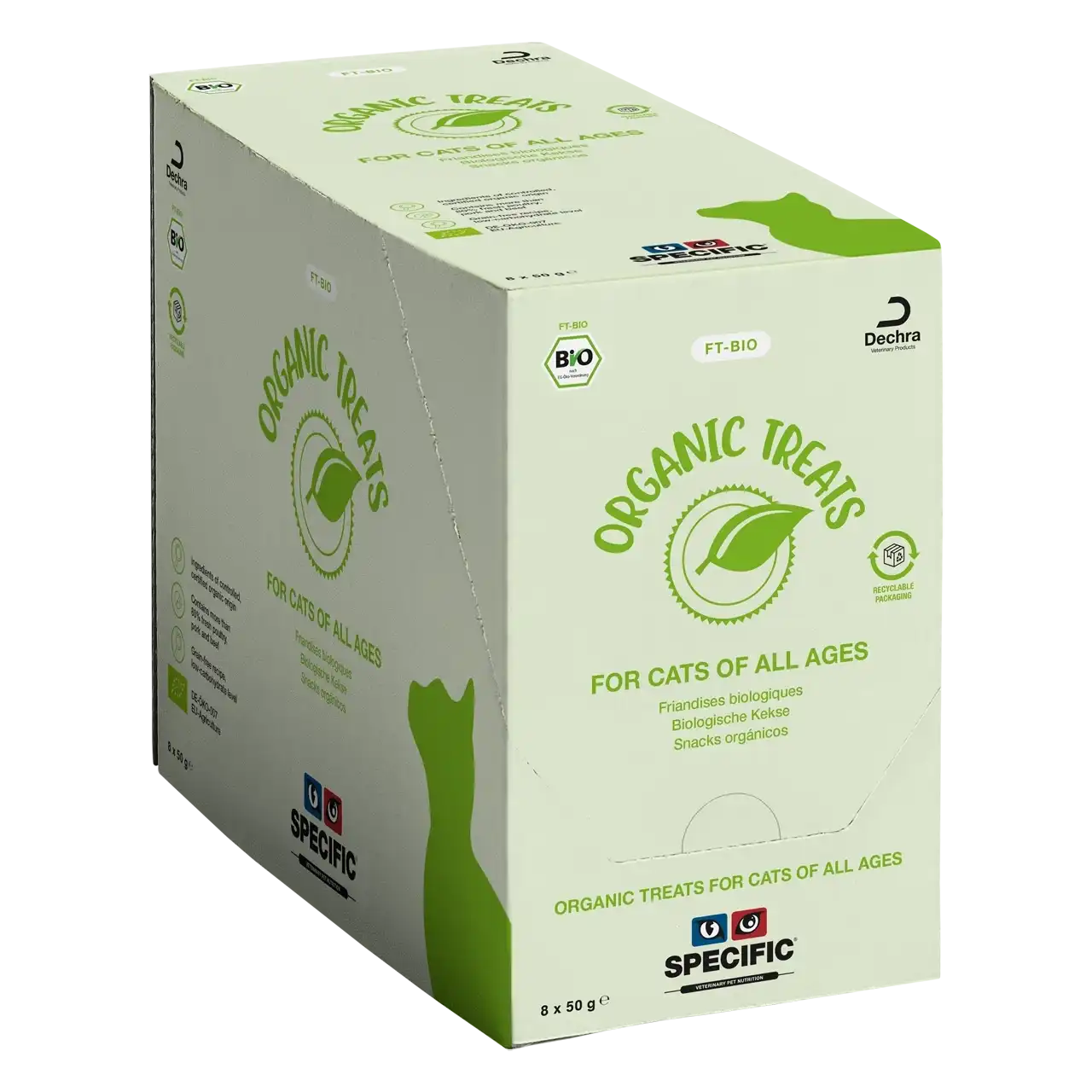 specific-ft-bio-organic-treats-katzenfutter 50 Gramm biologische Kekse von Specific für Katzen