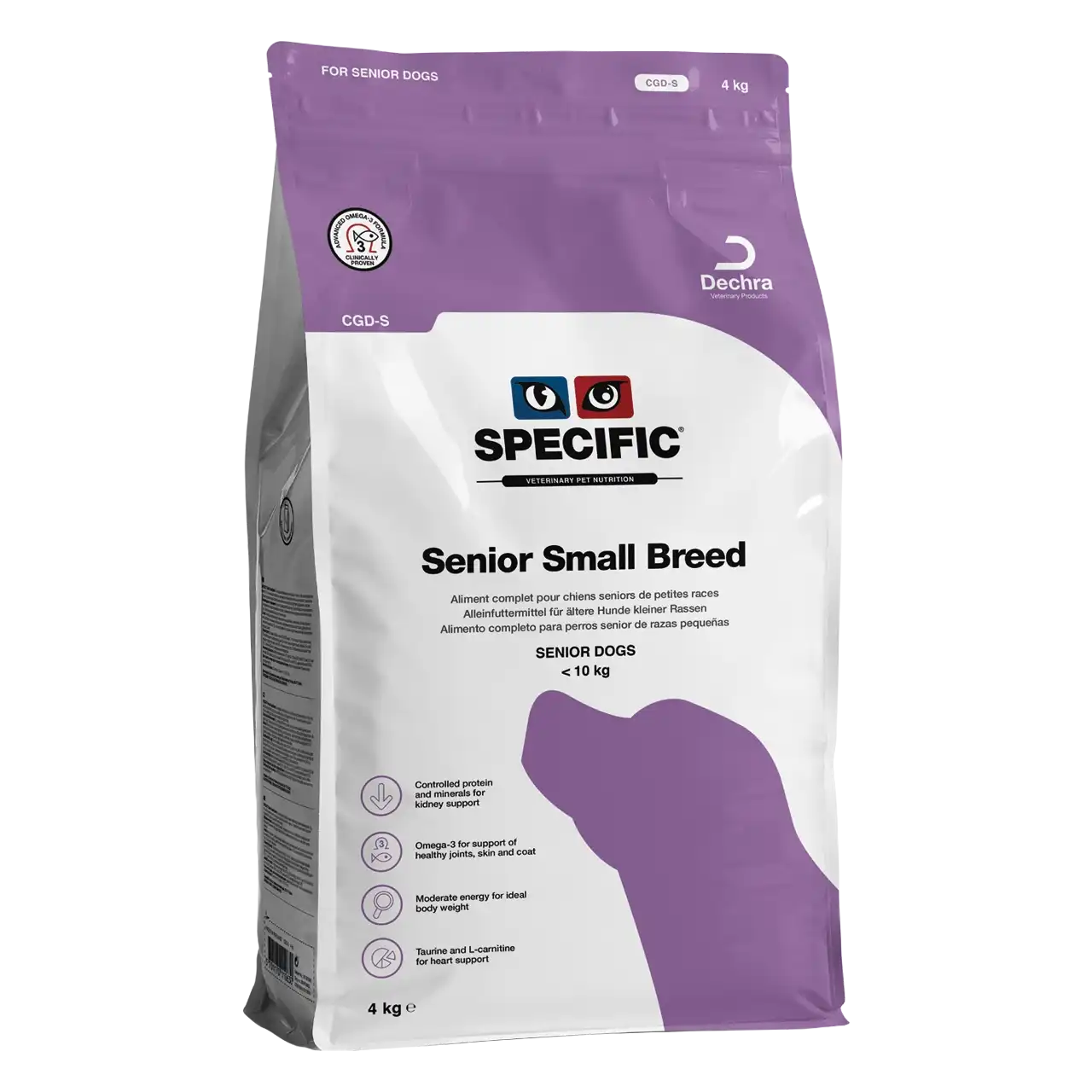 specific-cgd-s-senior-small-breed-aliments-pour-chiens 4 kilogrammes aliment de Specific pour chiens seniors de petites races