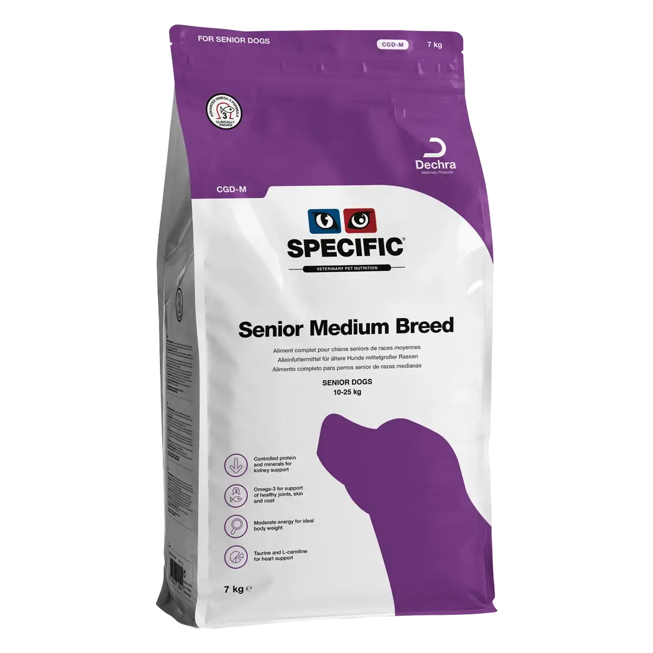 specific-cgd-m-senior-medium-breed-hundefutter 7 Kilogramm Futter von Specific für ältere Hunde mittelgrosser Rassen