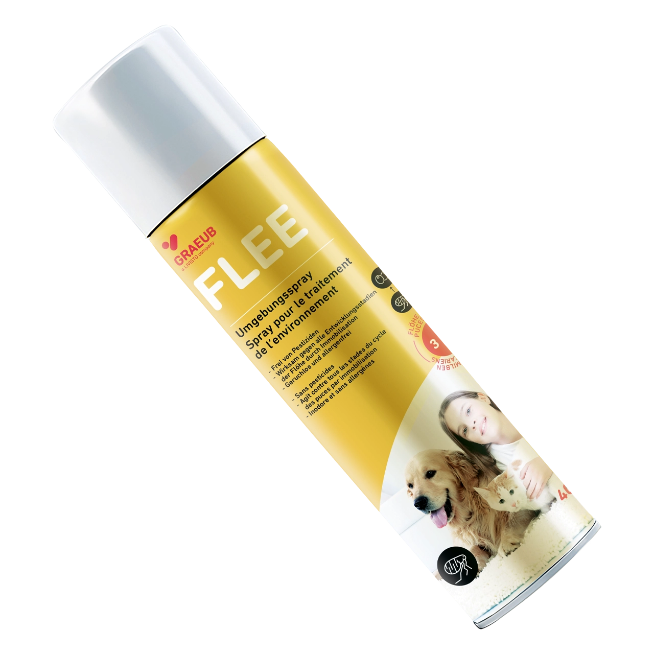 flee-umgebungsspray 400 Milliliter Umgebungspray von Flee gegen Flöhe, Milben und Allergene