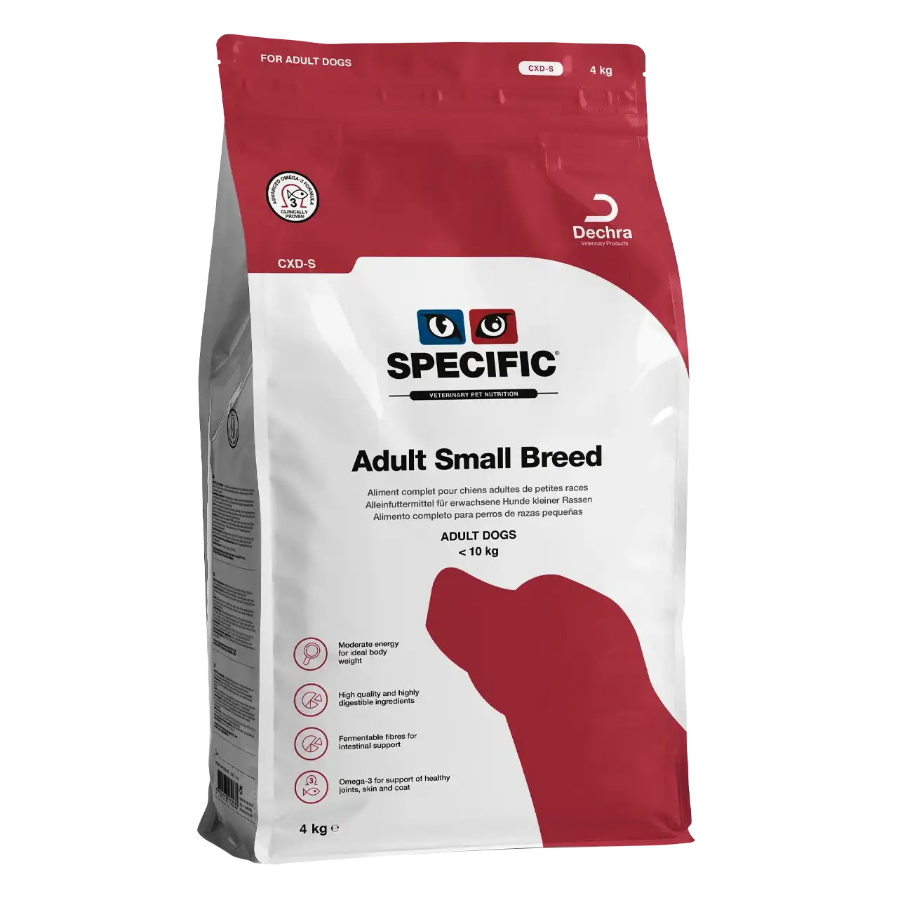 specific-cxd-s-adult-small-breed-hundefutter 4 Kilogramm Futter von Specific für erwachsene Hunde kleiner Rassen