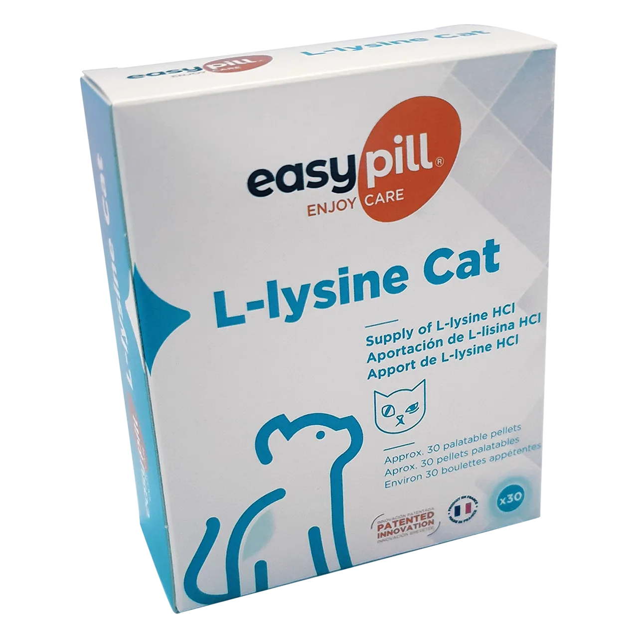 easypill-l-lysine-cat-aliment-complementaire 30 pellets aliment complémentaire d’EasyPill pour les chats atteints d’infections à herpèsvirus