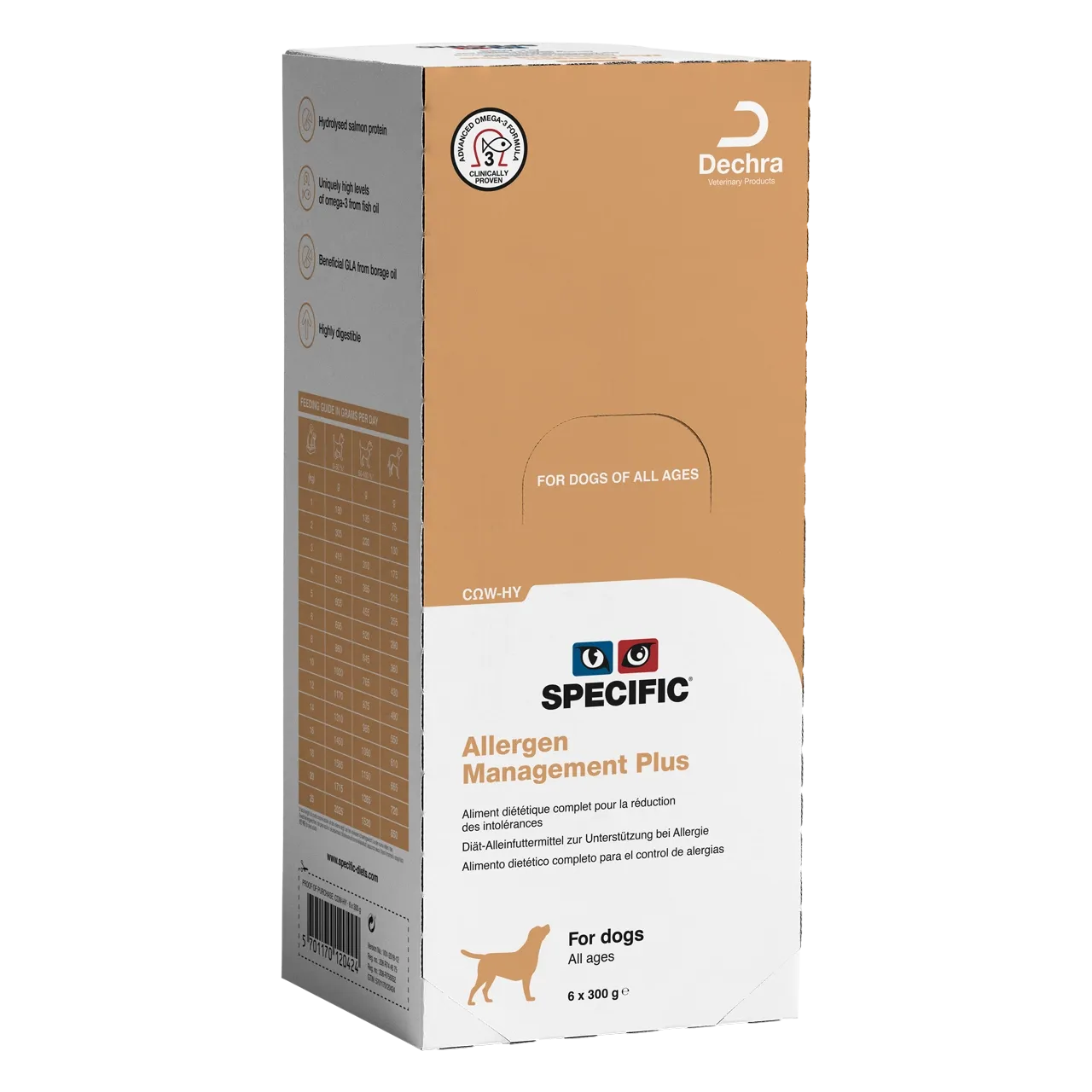 specific-cow-hy-allergen-management-plus-aliments-pour-chiens 300 grammes aliment diététique de Specific puor chiens, pour la réduction des intolérances