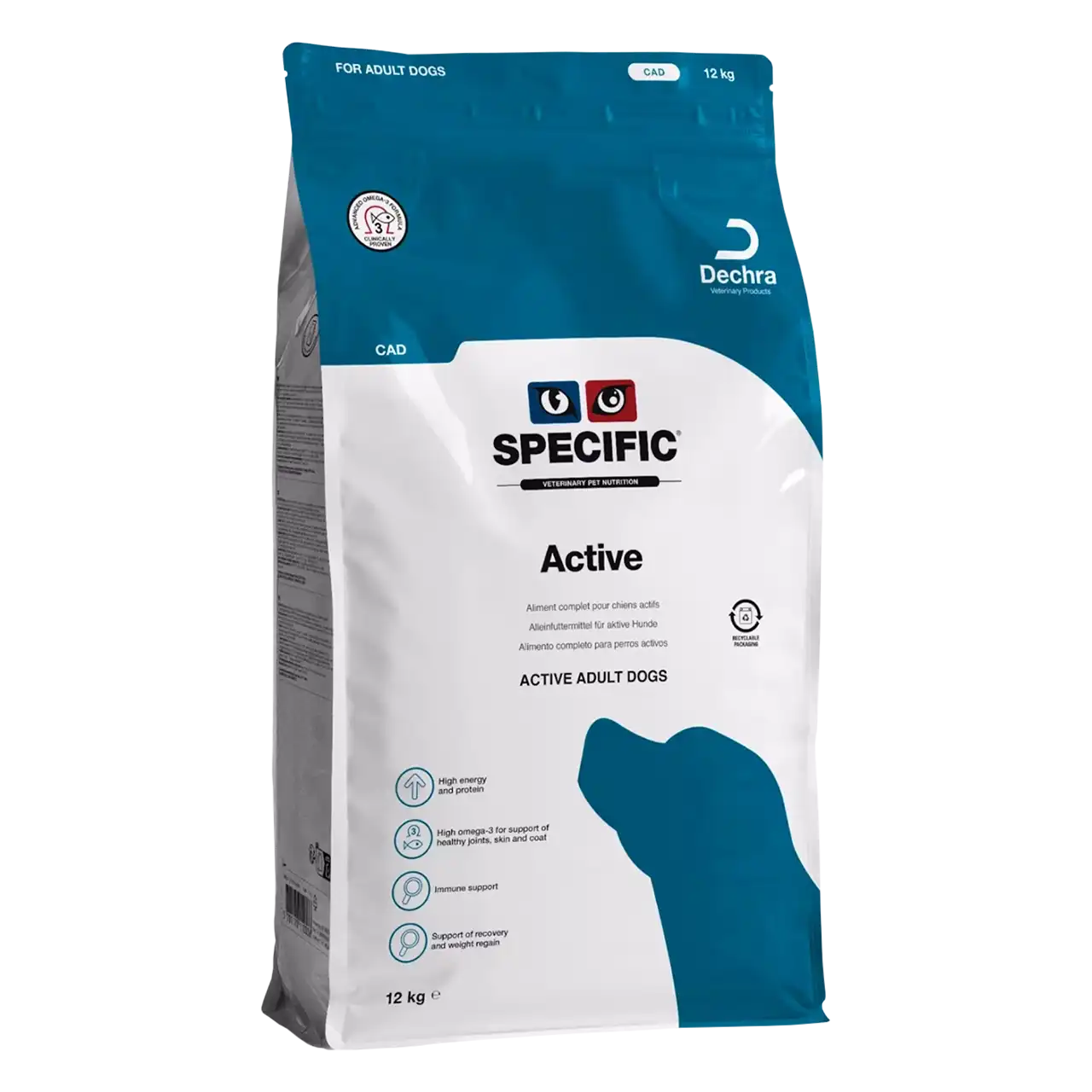 specific-cad-active-aliments-pour-chiens 12 kilogrammes aliment de Specific pour chiens actifs