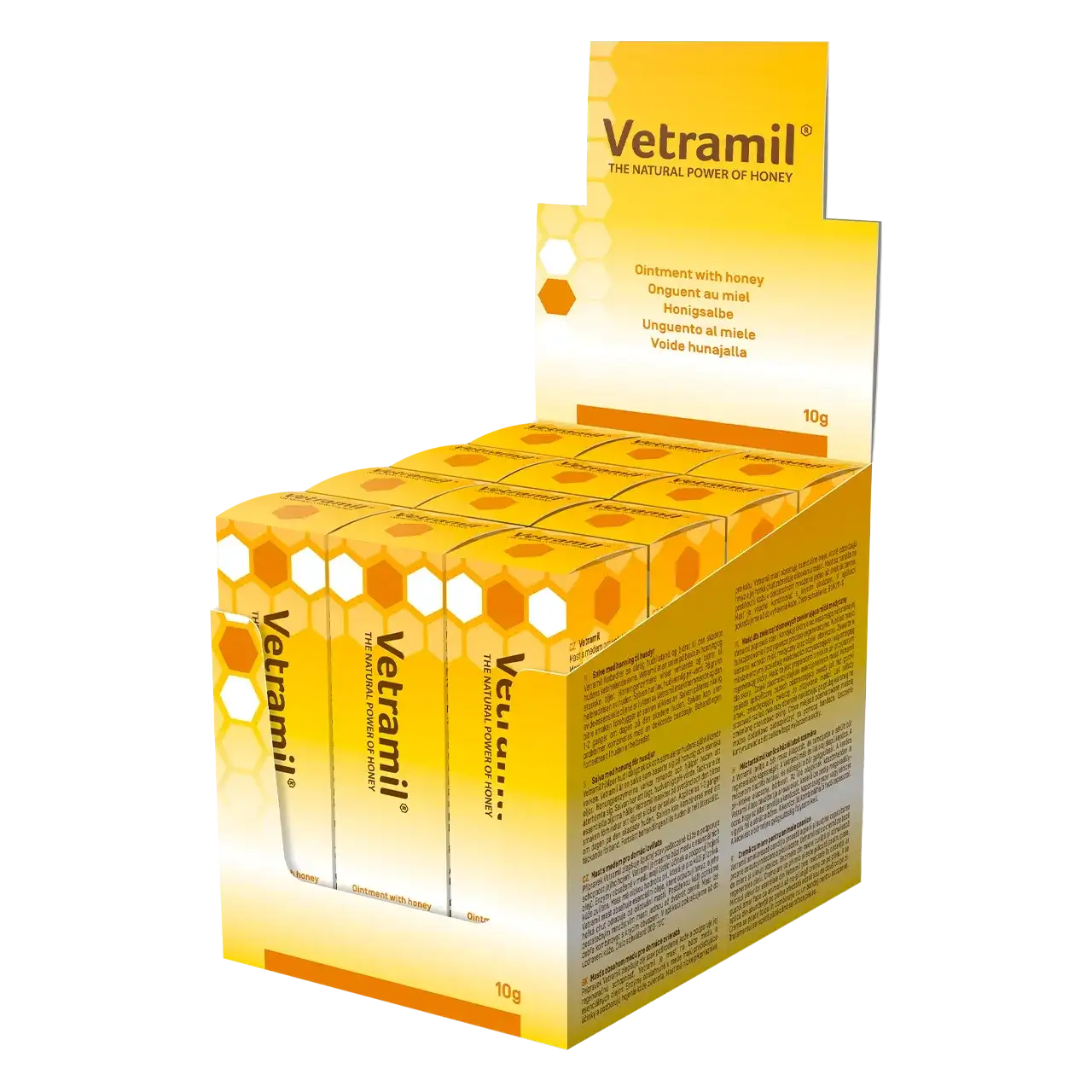 vetramil-ointment-onguent-au-miel 10 grammes de onguent au miel de Vetramil pour chiens, chats et chevaux, pour la peau abîmée