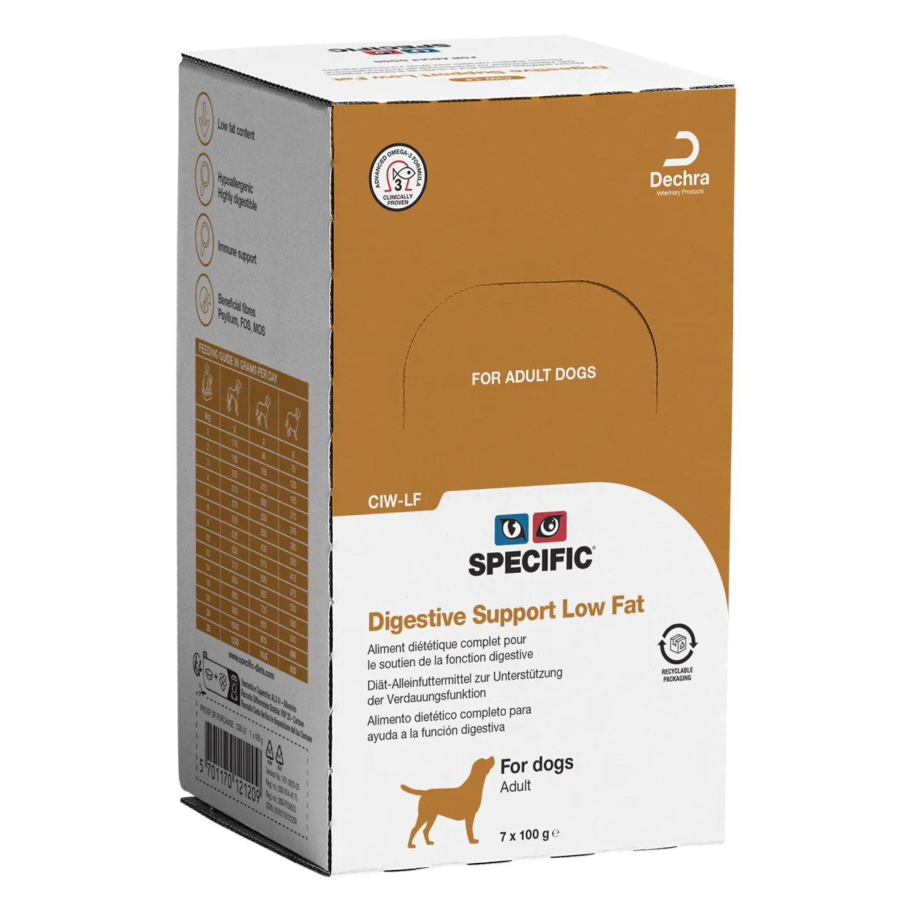 specific-ciw-lf-digestive-support-low-fat-hundefutter 100 Gramm Diätfutter von Specific für adulte Hunde zur Unterstützung der Verdauungsfunktion