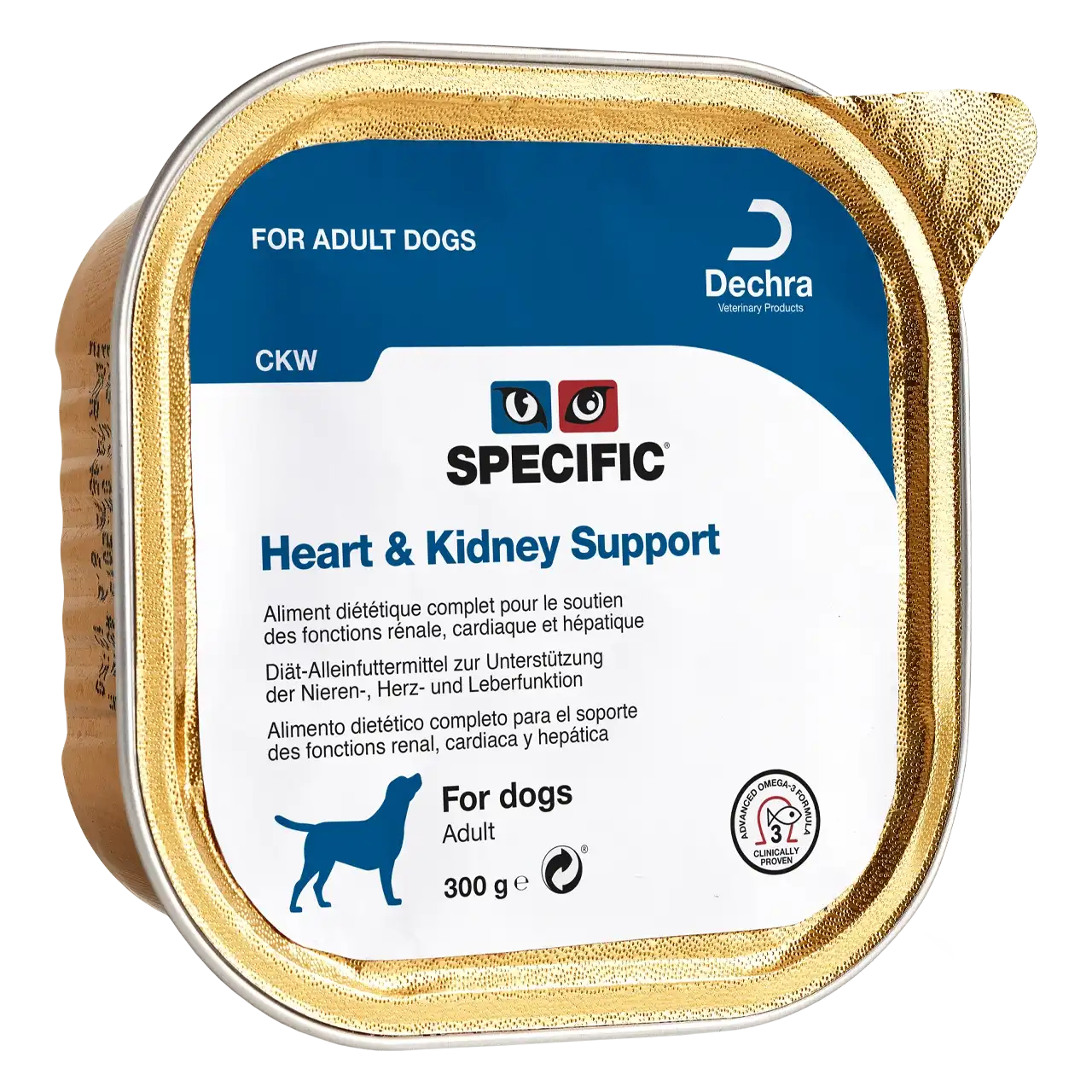 specific-ckw-heart-and-kidney-support-hundefutter 300 Gramm Diätfutter von Specific für adulte Hunde zur Unterstützung der Nieren-, Herz- und Leberfunktion