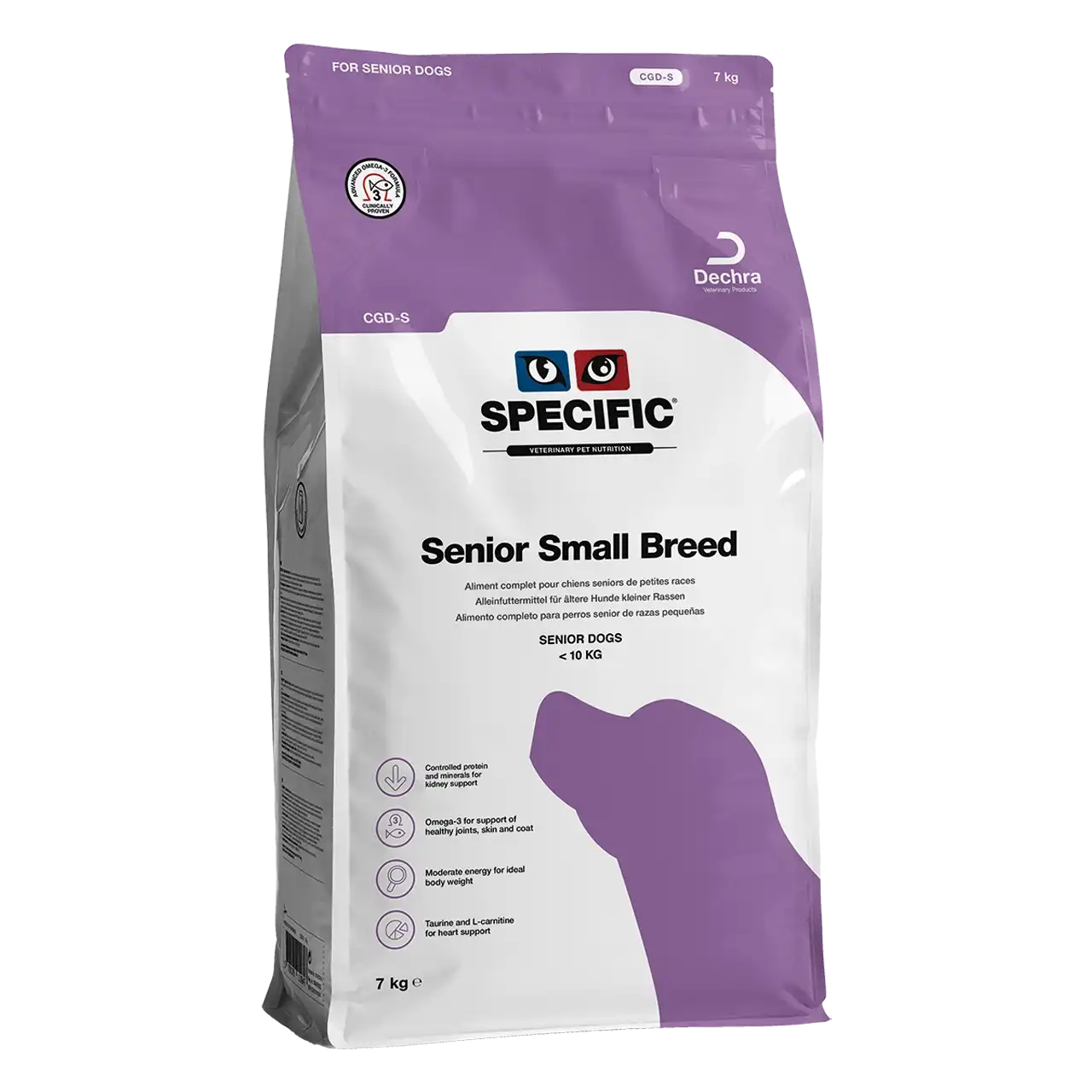 specific-cgd-s-senior-small-breed-aliments-pour-chiens 7 kilogrammes aliment de Specific pour chiens seniors de petites races