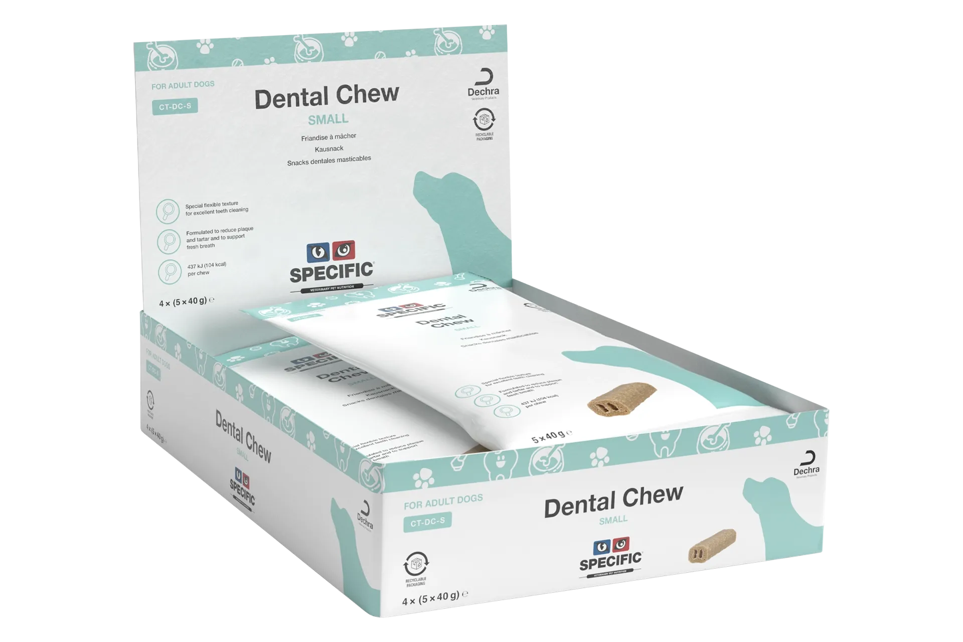 specific-ct-dc-s-dental-chew-small-aliments-pour-chiens 200 grammes friandise à mâcher de Specific pour chiens