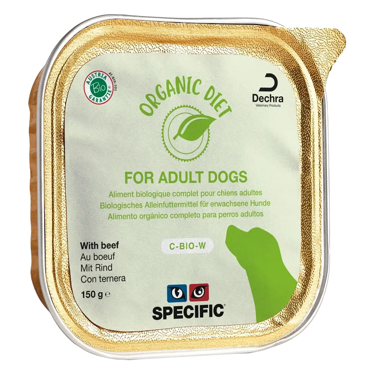 specific-c-bio-w-beef-organic-diet-hundefutter 150 Gramm biologisches Futter mit Rind von Specific für erwachsene Hunde