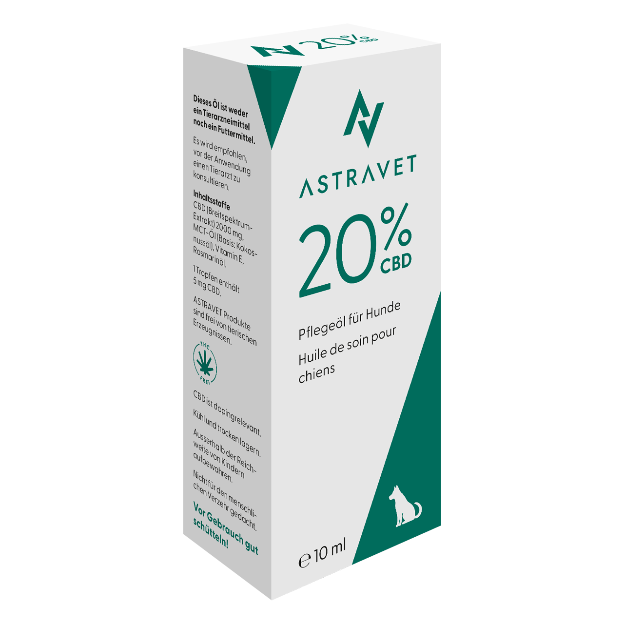astravet-pflegeoel-mit-cbd-hautpflege 10 Milliliter Pflegeöl von Astravet unterstützt die Haut von Hunden