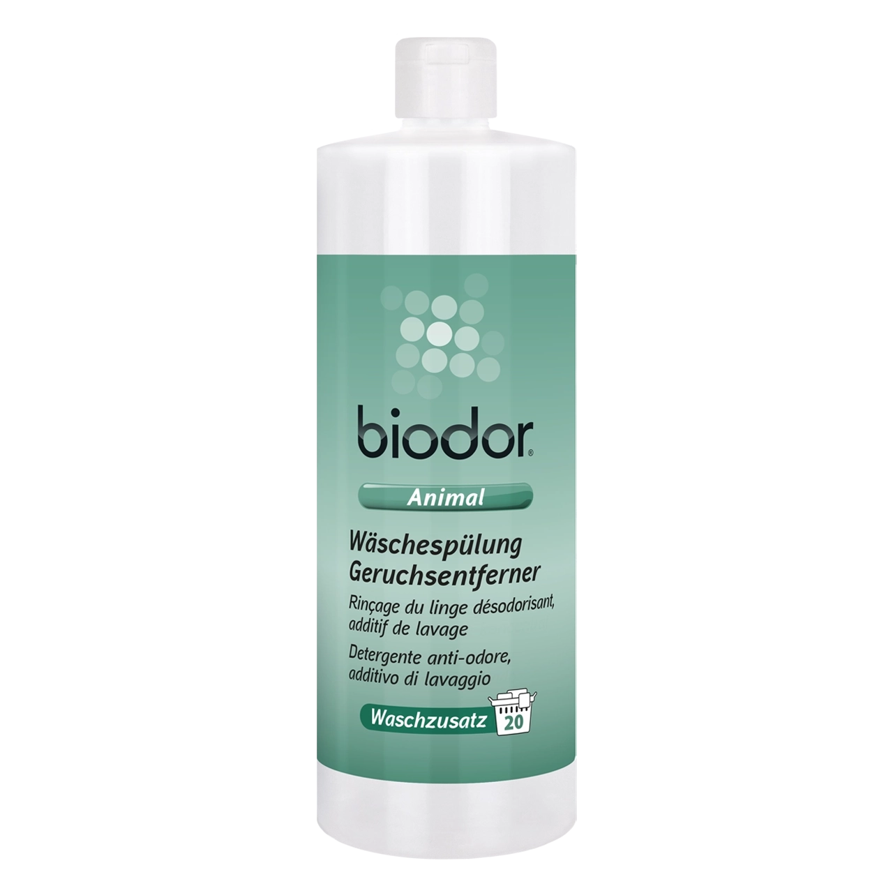 biodor-animal-waeschespuelung-und-geruchsentferner 1000 Milliliter Wäschespülung und Geruchsentferner von Biodor für alle Textilien