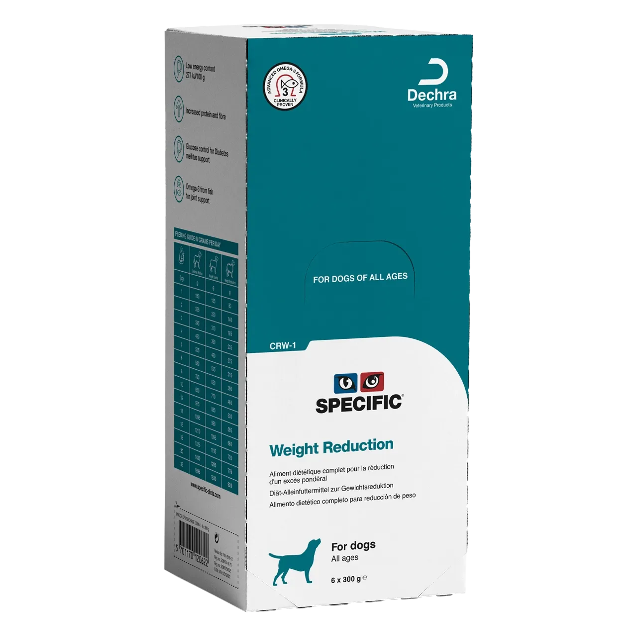 specific-crw-1-weight-reduction-hundefutter 300 Gramm Diätfutter von Specific für Hunde zur Gewichtsreduktion