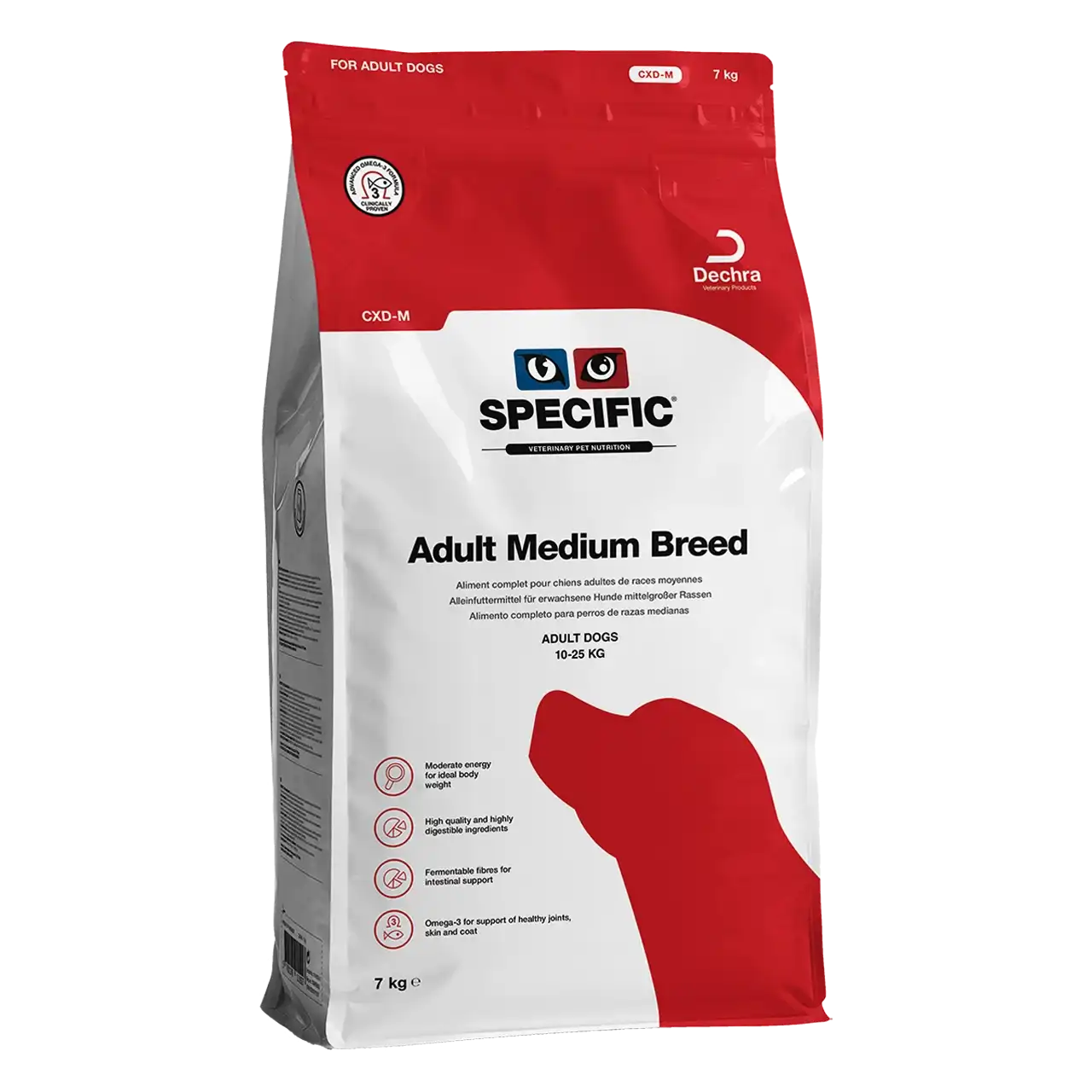 specific-cxd-m-adult-medium-breed-aliments-pour-chiens 7 kilogrammes aliment de Specific pour chiens adultes de races moyennes