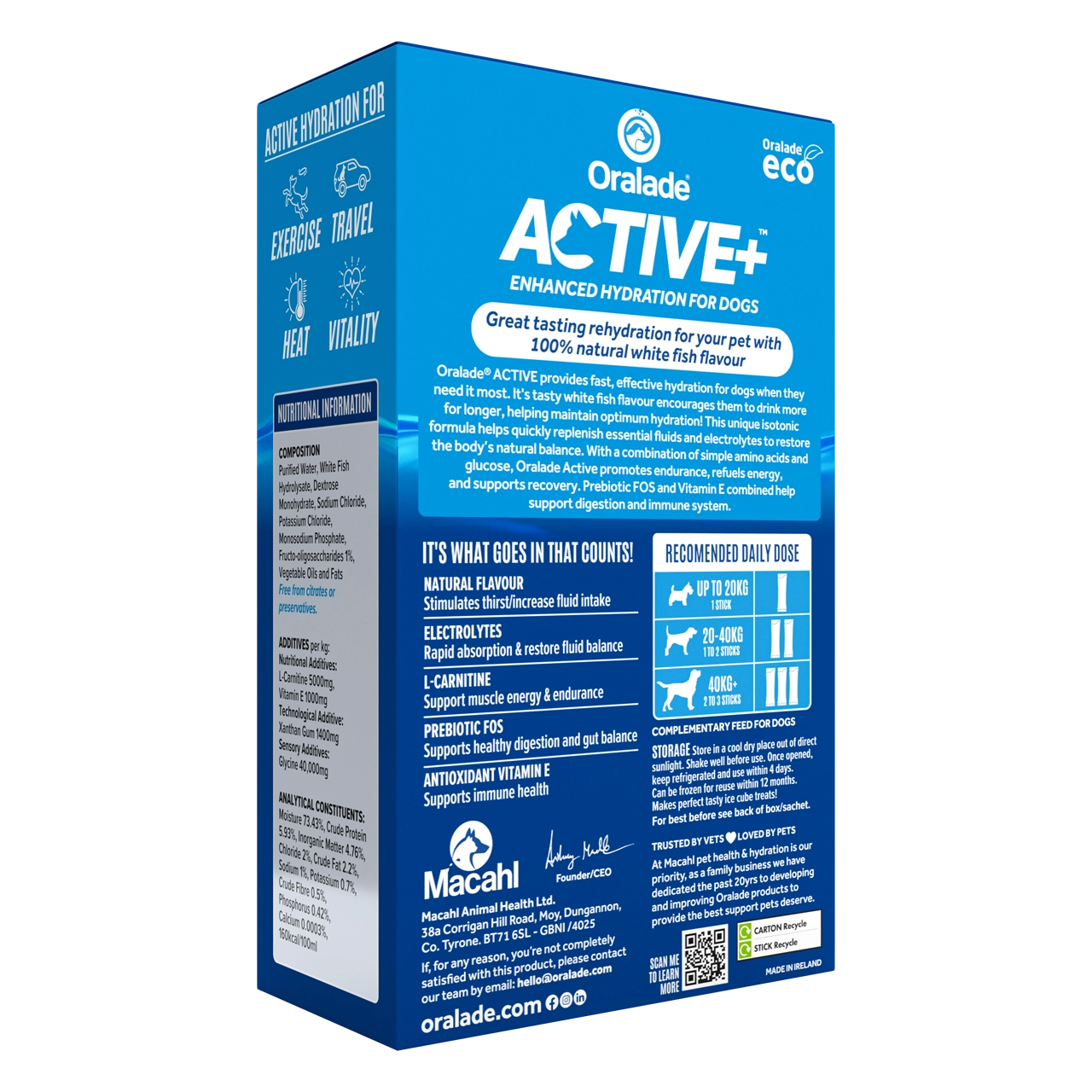 Active Concentrate Fisch elektrolythaltiges Getränk für Hunde Active Concentrate Fisch elektrolythaltiges Getränk für Hunde