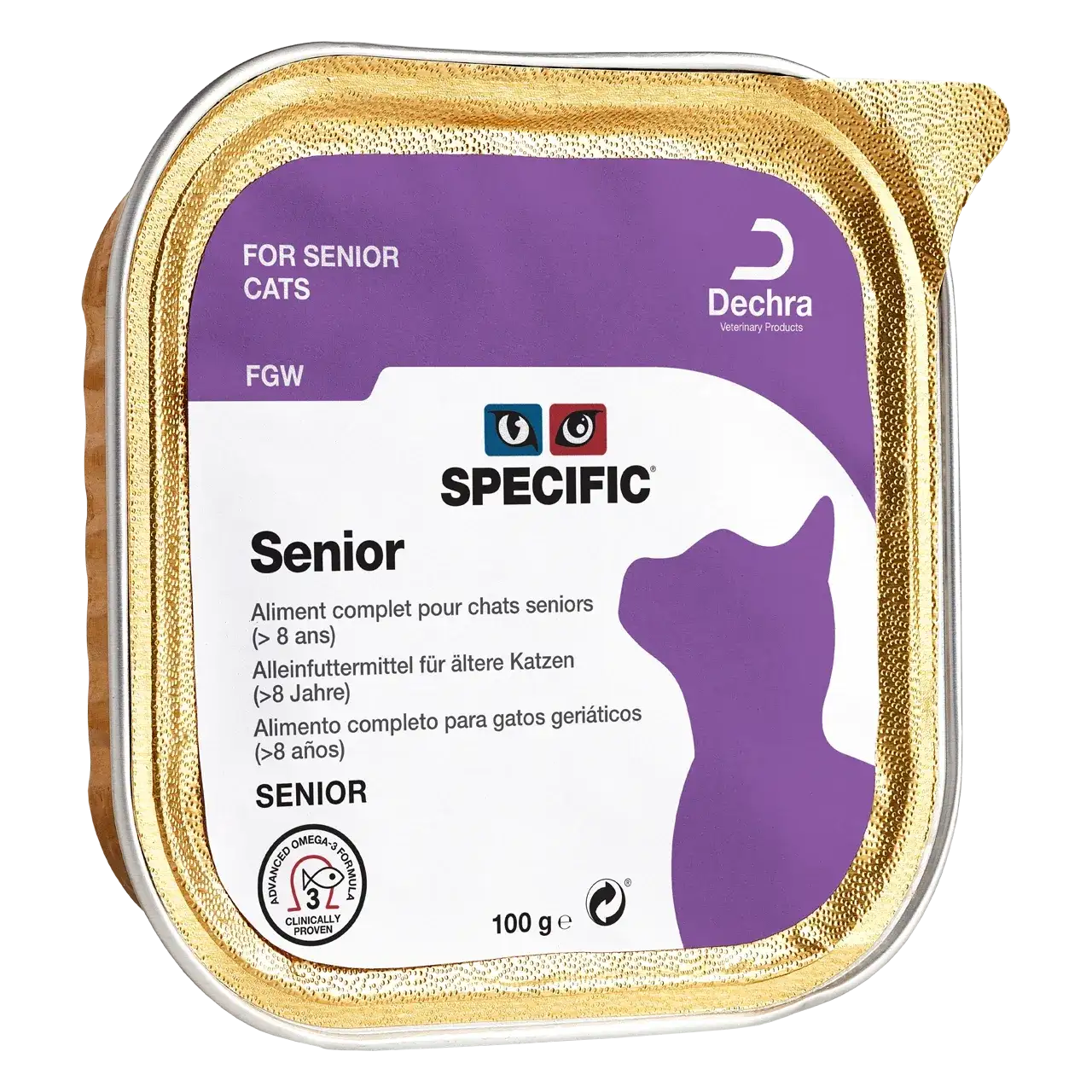 specific-fgw-senior-aliments-pour-chats 100 grammes aliment de Specific pour chats seniors (>8 ans)