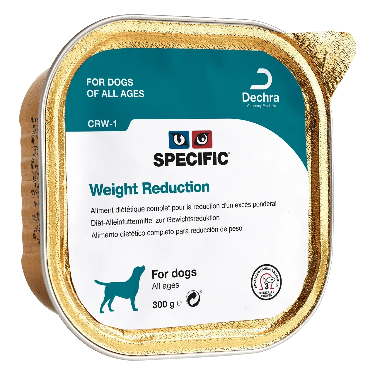 specific-crw-1-weight-reduction-hundefutter 300 Gramm Diätfutter von Specific für Hunde zur Gewichtsreduktion